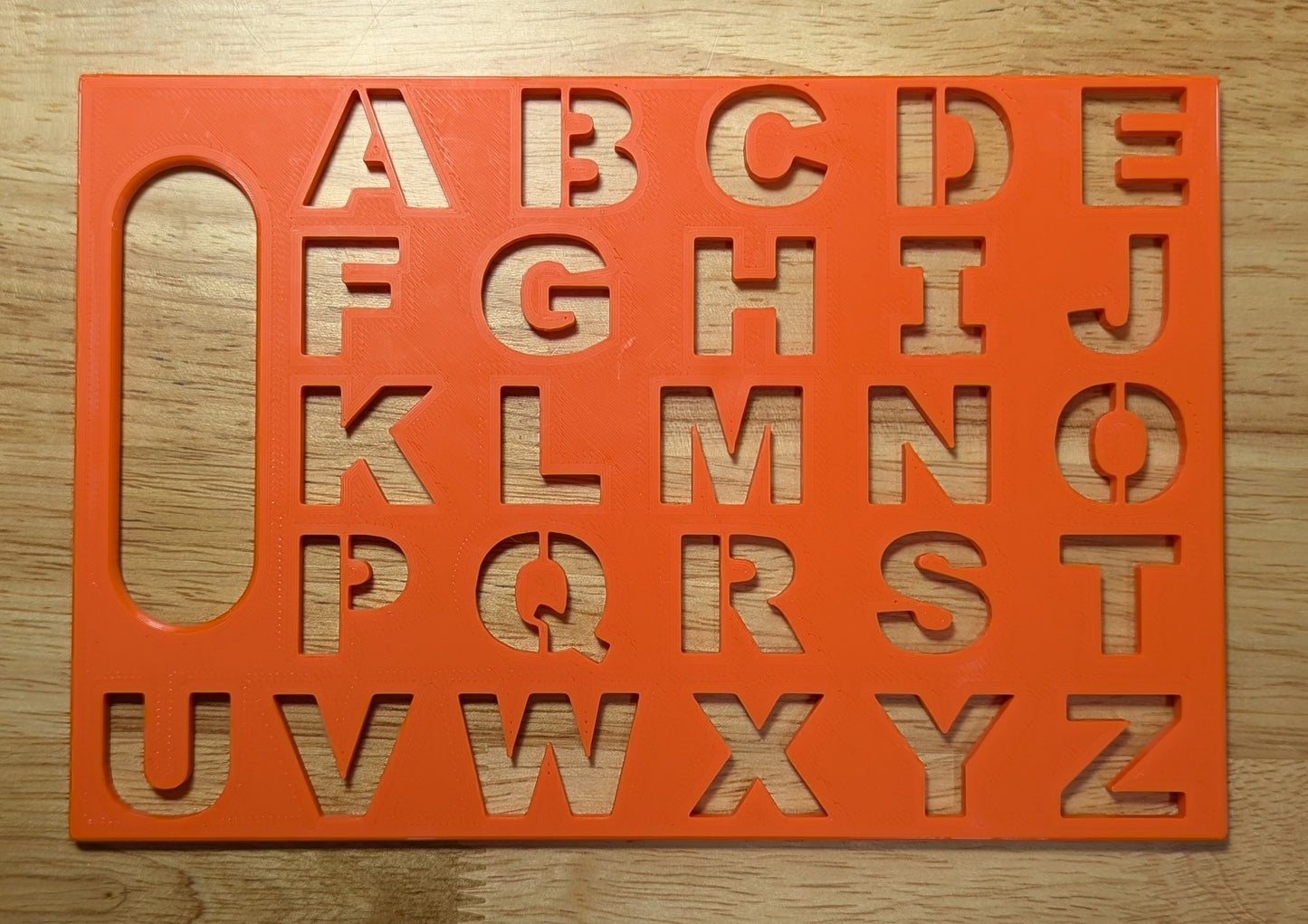Alphabet Stencil - Travel Size 8.25" x 5.5"