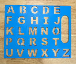 Alphabet Stencil - Full Size 9.5" x 7.5"