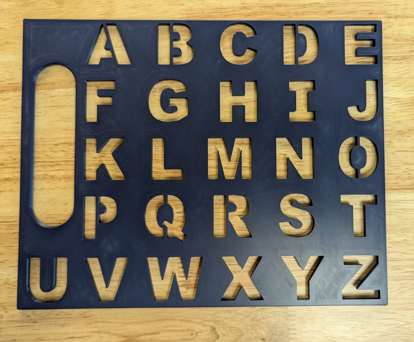 Alphabet Stencil - Full Size 9.5" x 7.5"