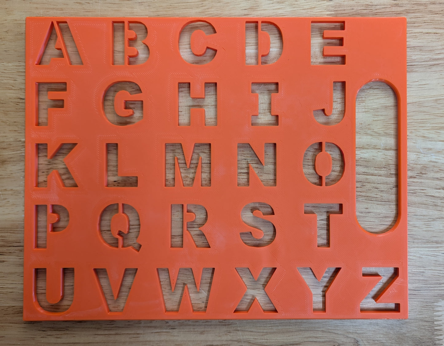 Alphabet Stencil - Full Size 9.5" x 7.5"