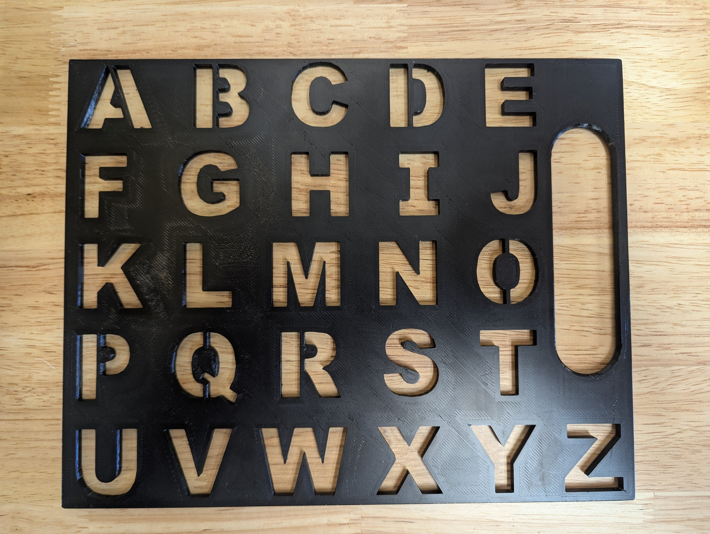 Alphabet Stencil - Full Size 9.5" x 7.5"