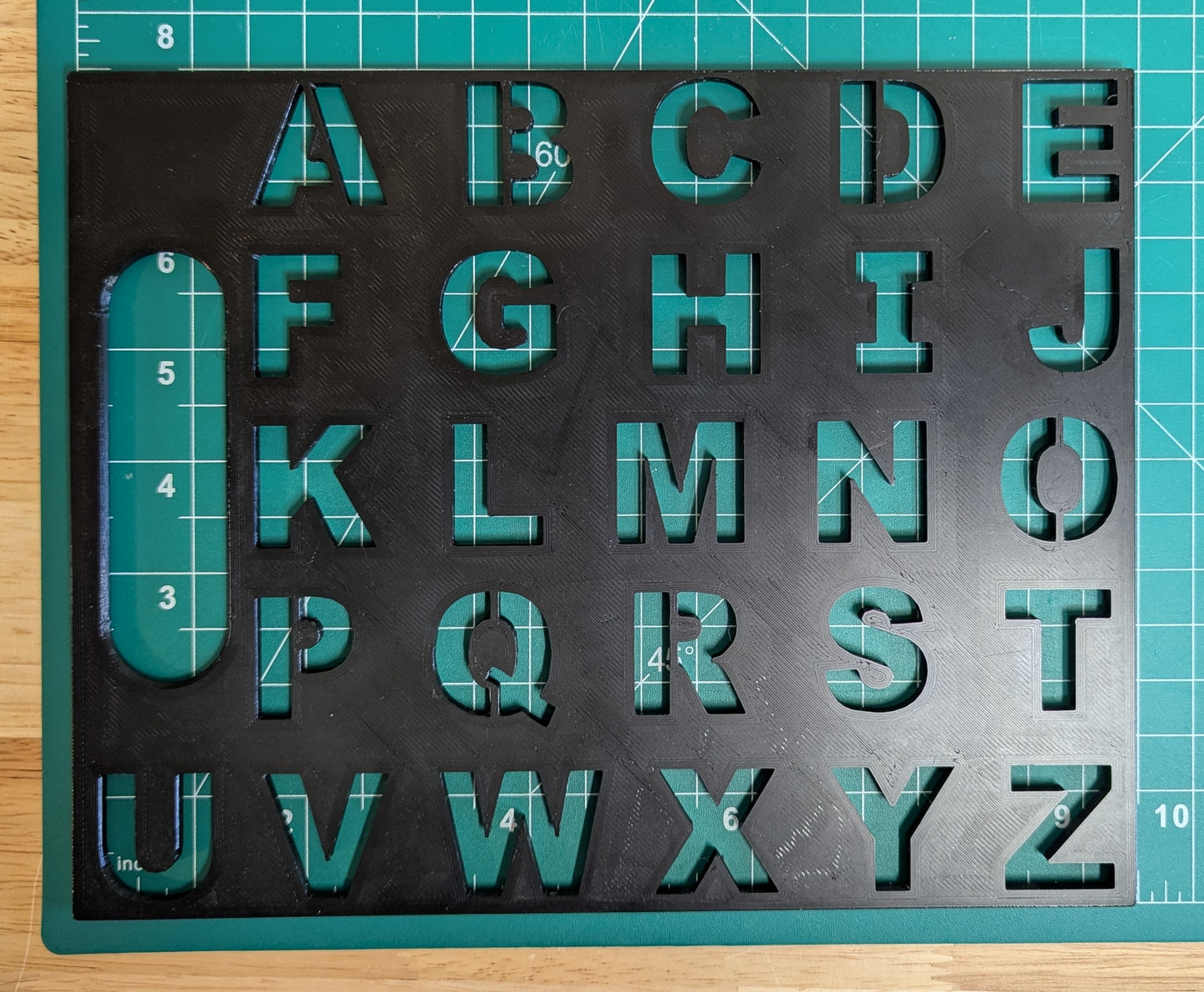 Alphabet Stencil - Full Size 9.5" x 7.5"