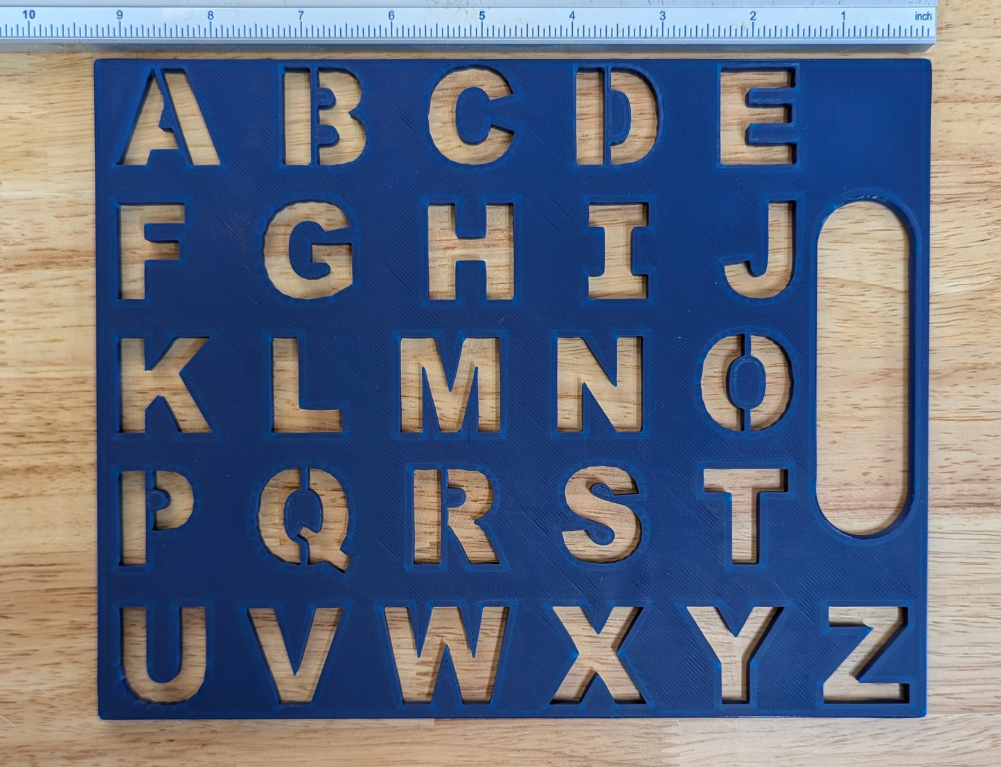 Alphabet Stencil - Full Size 9.5" x 7.5"