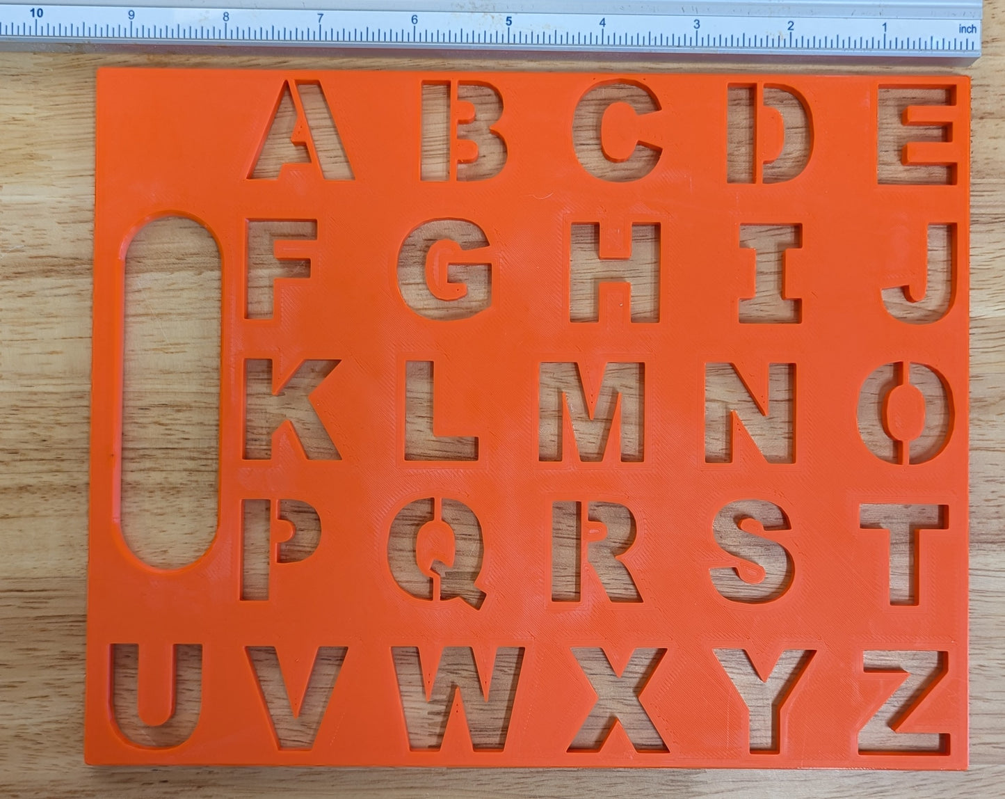 Alphabet Stencil - Full Size 9.5" x 7.5"