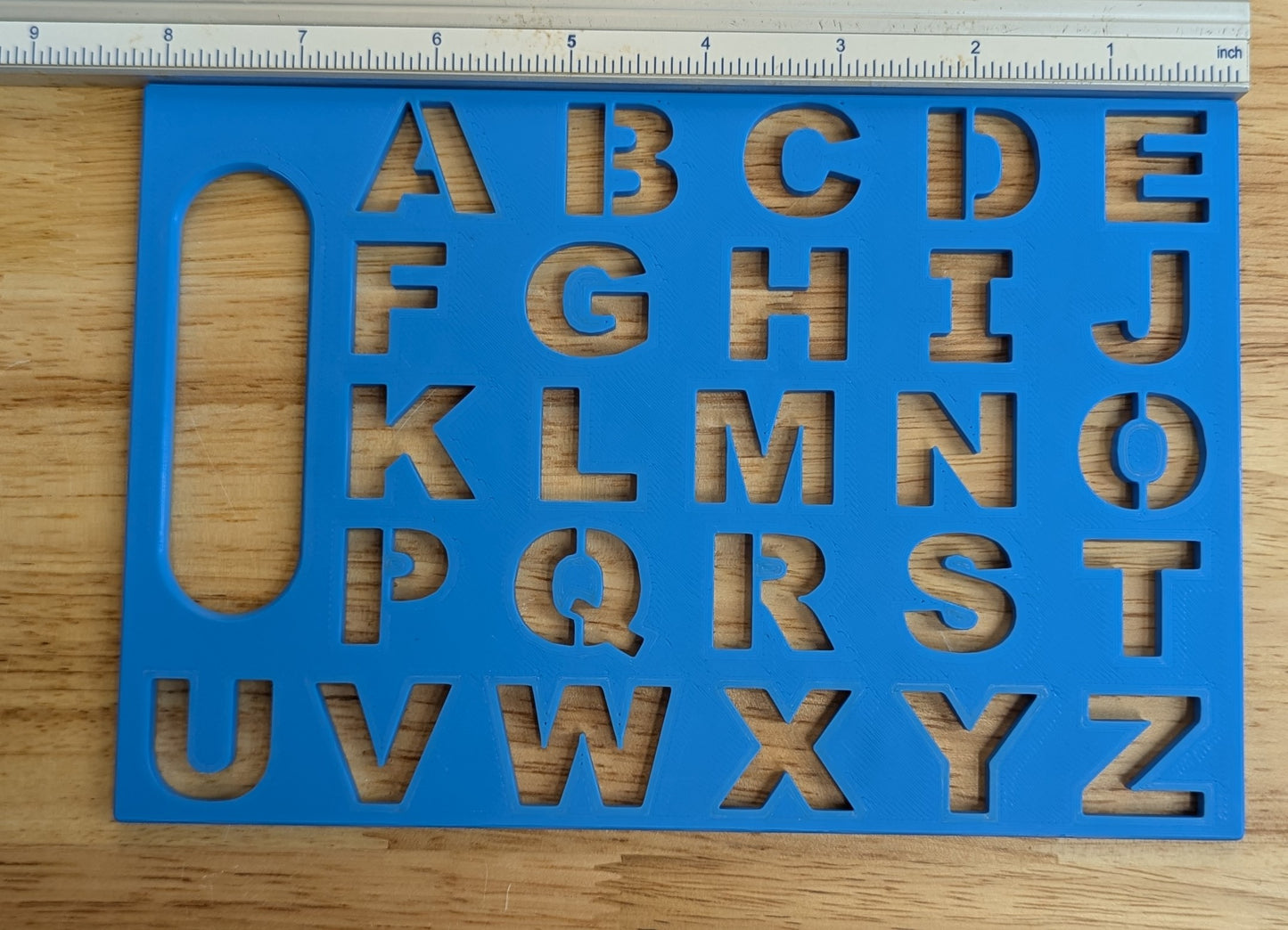 Alphabet Stencil - Travel Size 8.25" x 5.5"