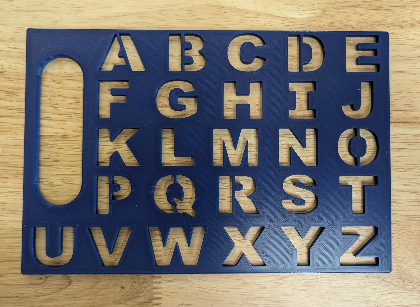 Alphabet Stencil - Travel Size 8.25" x 5.5"