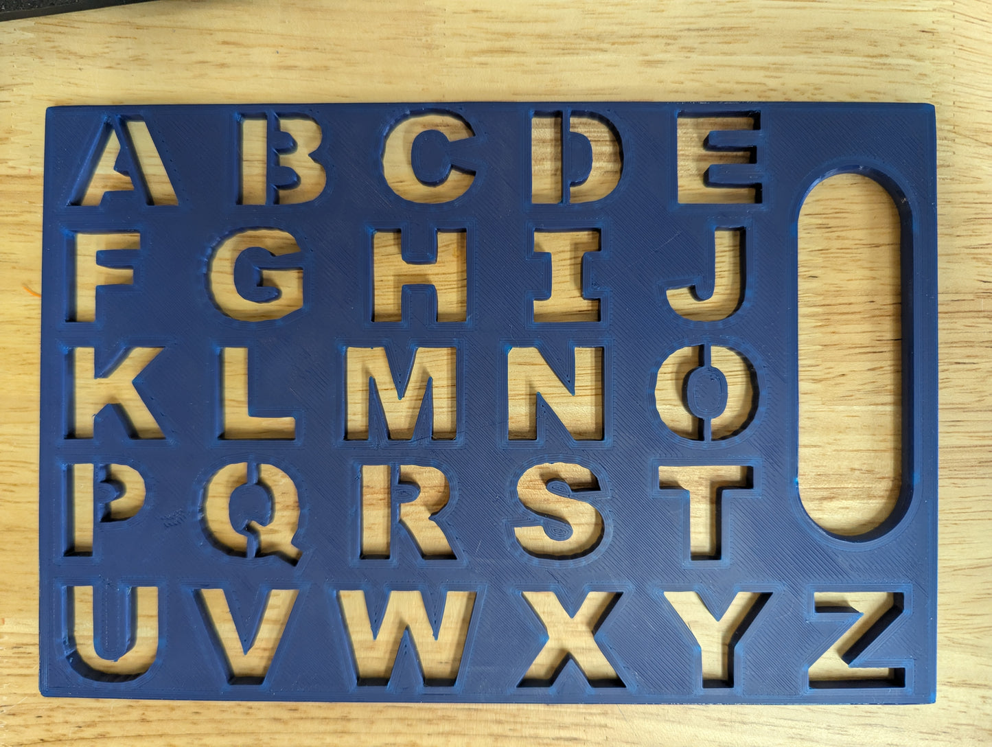 Alphabet Stencil - Travel Size 8.25" x 5.5"