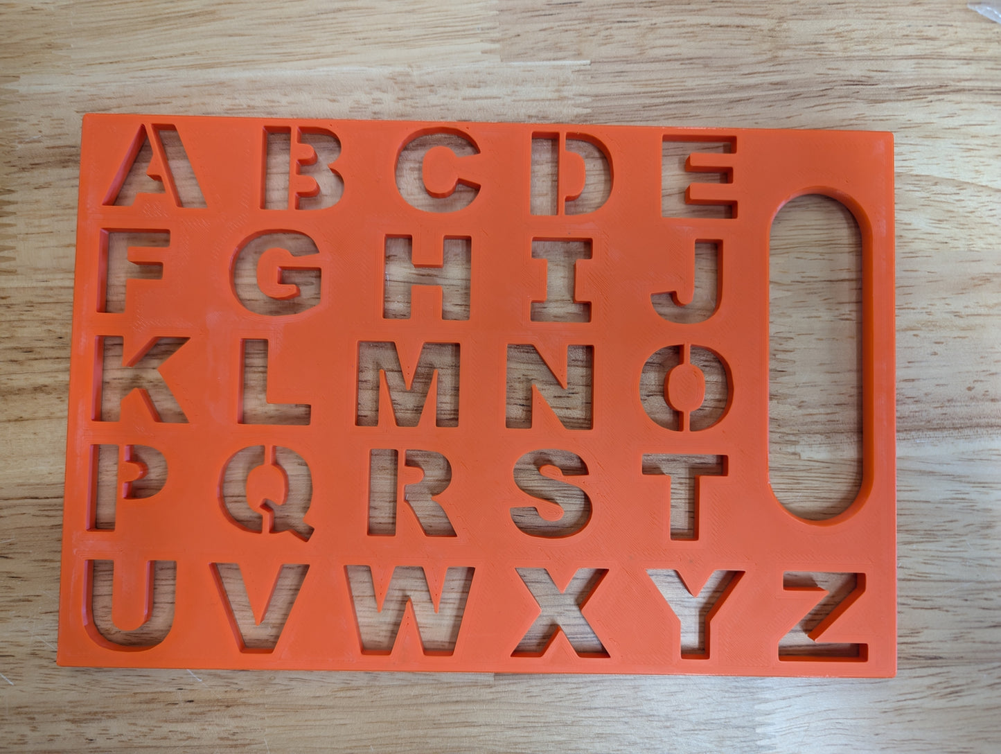 Alphabet Stencil - Travel Size 8.25" x 5.5"
