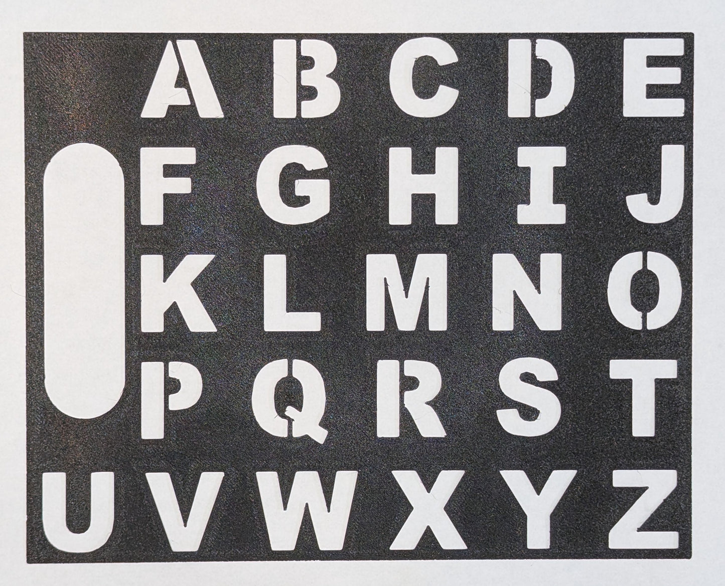 Alphabet Stencil - Full Size 9.5" x 7.5"